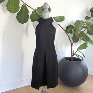 Club Monaco Black Wool Sleeveless Turtleneck Dress